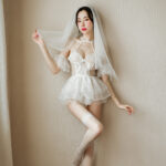 情趣内衣女性感诱惑透明白色婚纱新娘装套装厂家代发1514
