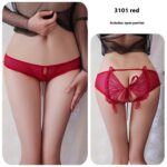 Long night sexy lingerie pure desire style sexy lace underwear hot hollow bow briefs for women 3101