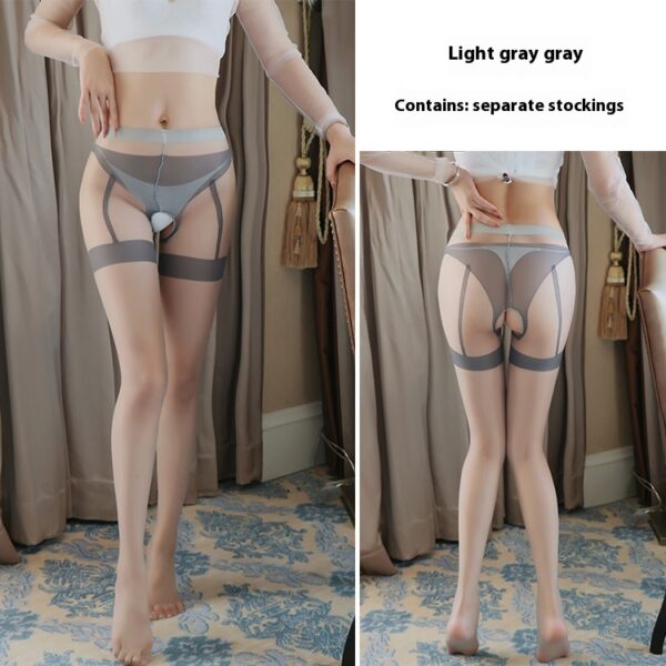 Sexy underwear sexy suspenders one body socks pure desire stockings female color contrast long tube sexy stockings4696