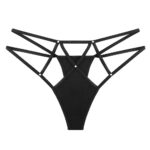 Long night sexy underwear 2K rhinestone underwear female traceless ventilation Ice Silk Cut-out temptation t t-back 3109