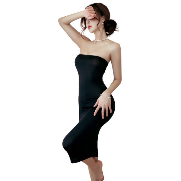 Long night sexy lingerie sexy hip skirt pajamas strap uniform temptation passion hot suit female 1413