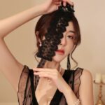 情趣内衣配饰蕾丝眼罩透视挑逗性感诱惑情趣用品代发4018