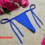 Long night sexy underwear Sexy Seduction T-shaped panties bandage lace-up T-back Sexy Panties Plus size female 3011