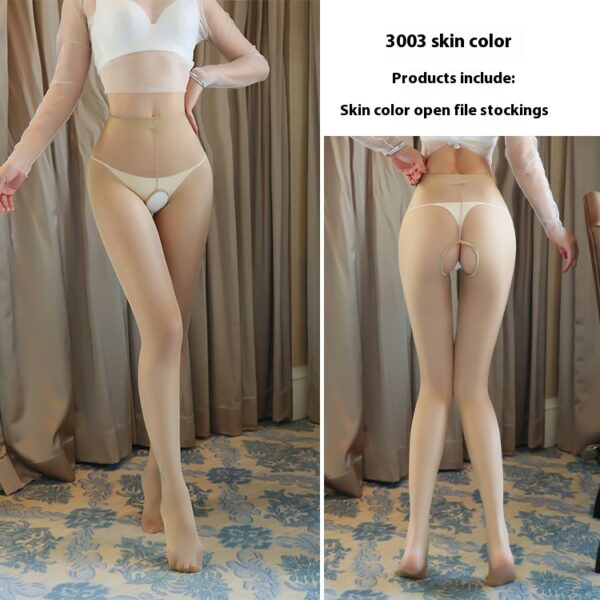 Sexy underwear sexy suspenders one body socks pure desire stockings female color contrast long tube sexy stockings3003